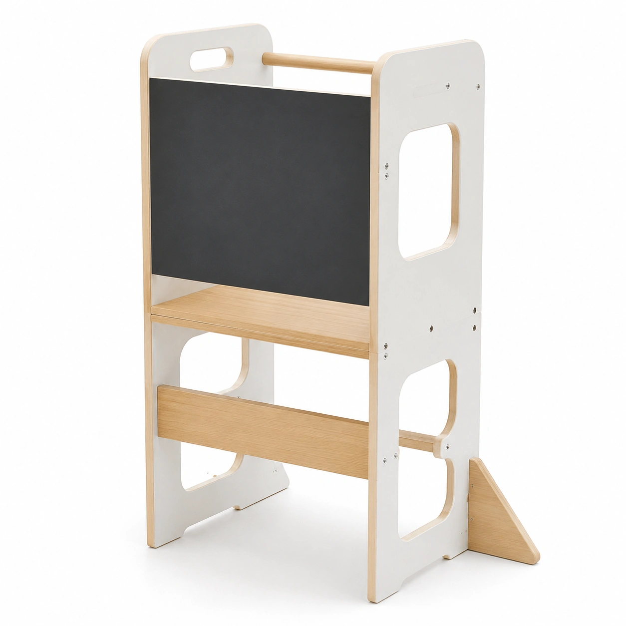 Torre de aprendizaje infantil color madera natural-BravelleHome