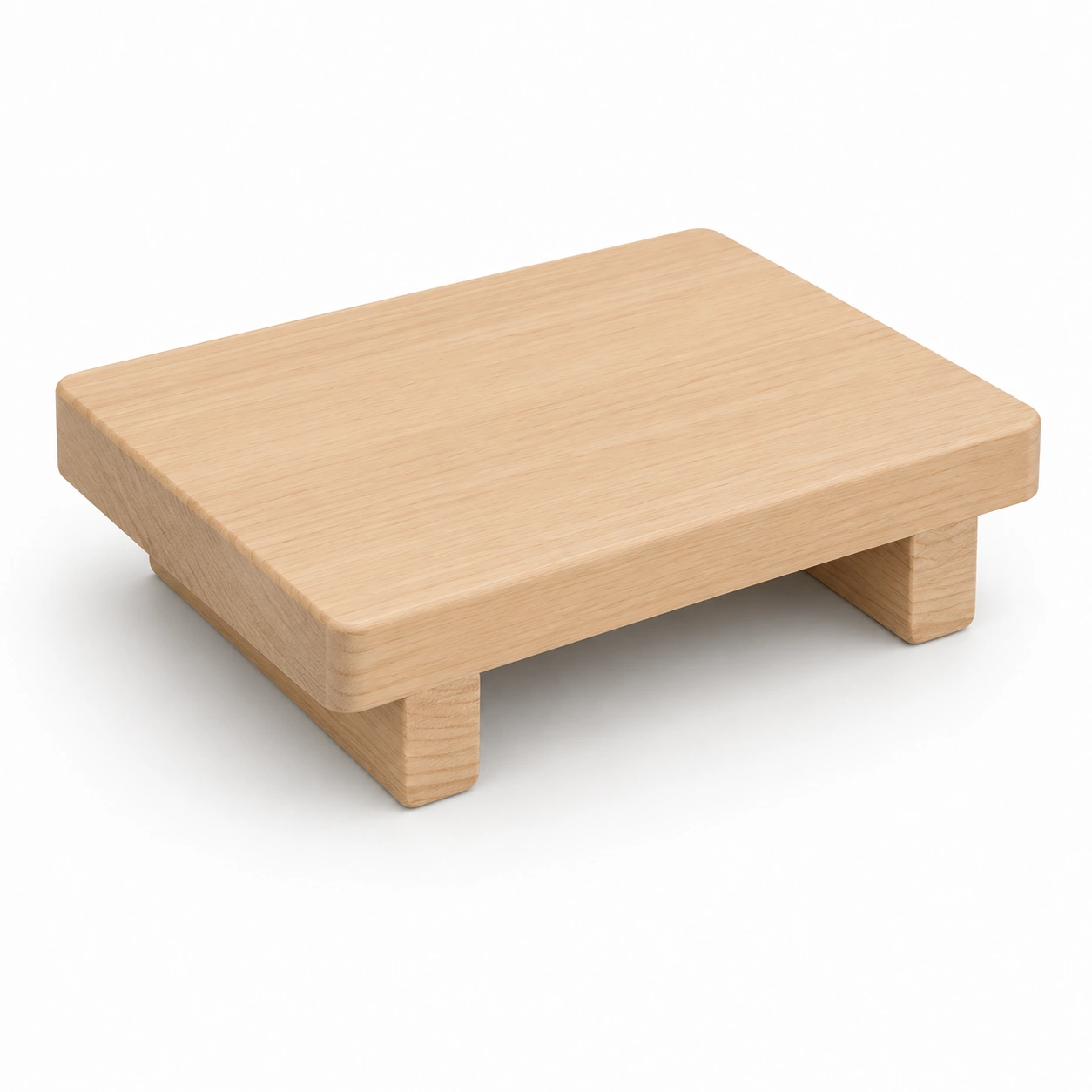 Soporte elevador de madera natural-BravelleHome