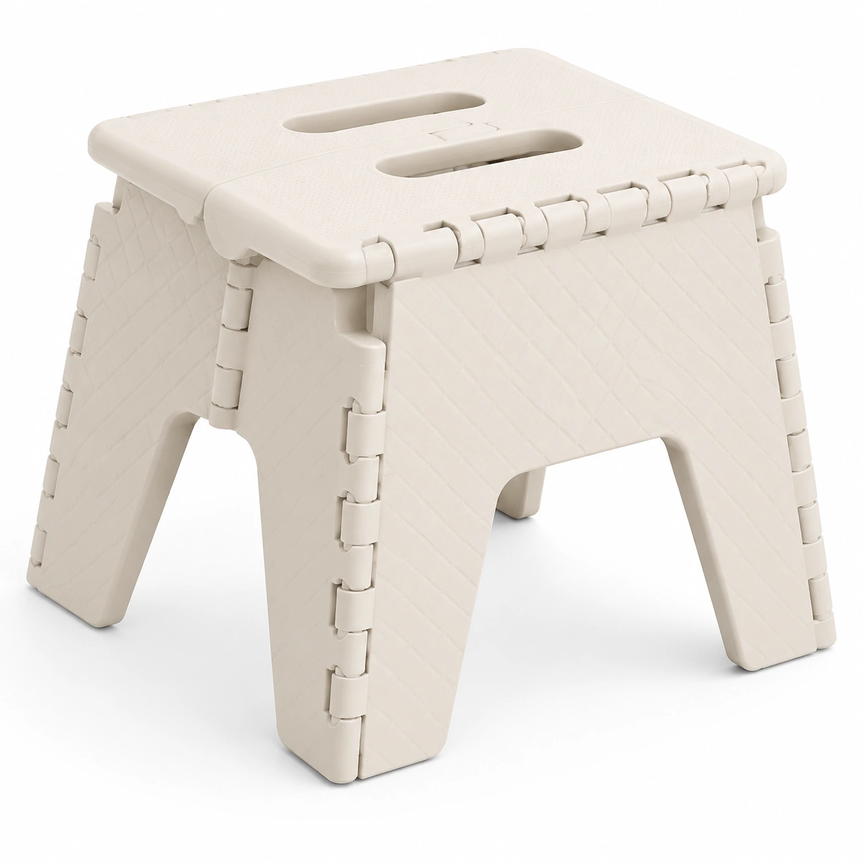 Taburete plegable color beige-BravelleHome