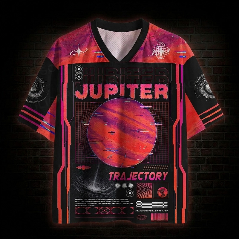 Follow the Cosmic Planet Path Mesh Jersey