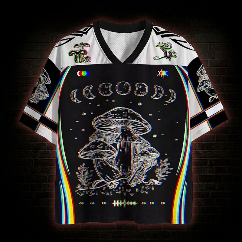 Mushroom and Moon Mesh Jersey