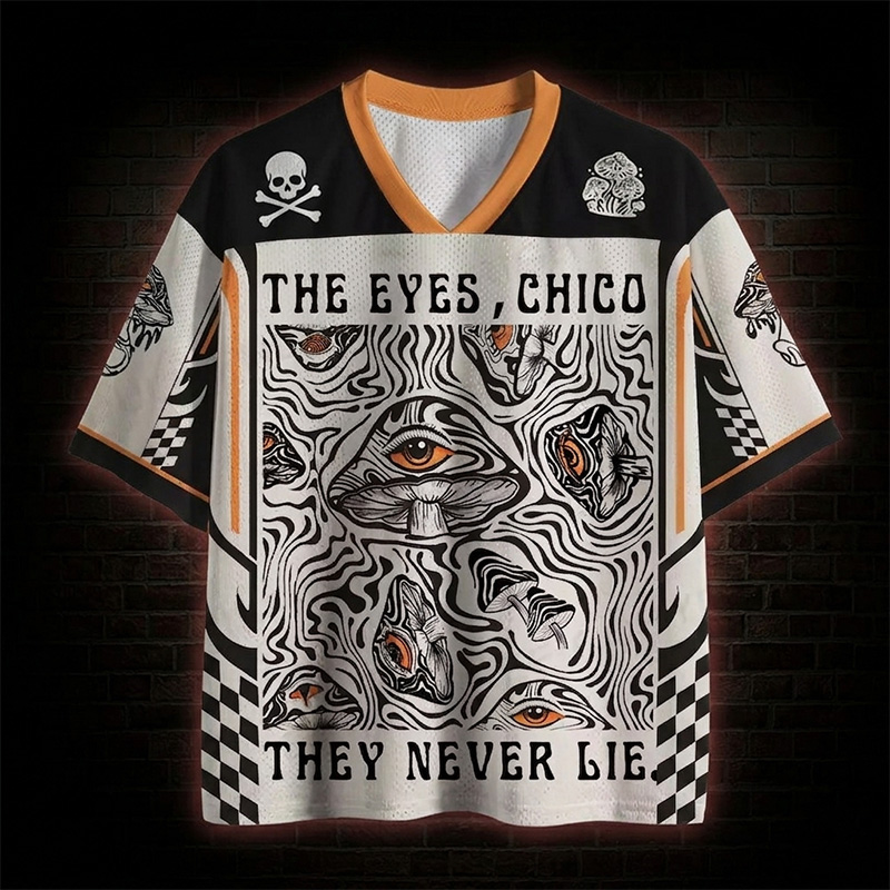 Soulisfree Eyes Never Lie Mushroom Mesh Jersey