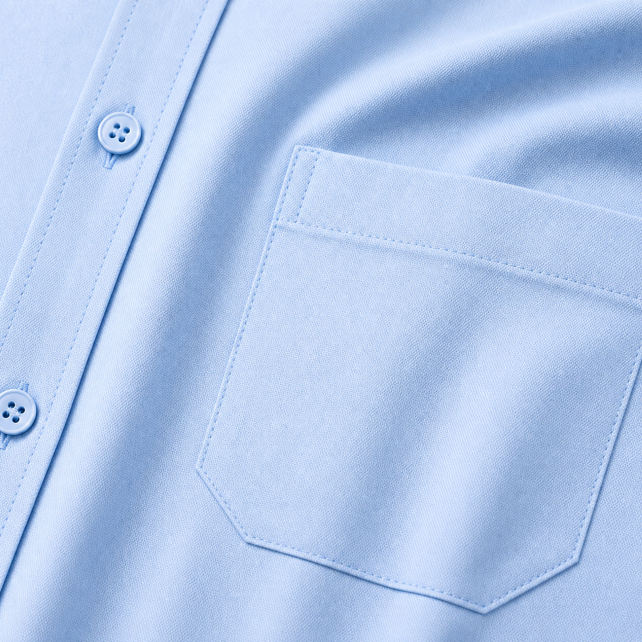 Woven fabric and chest pocket detail