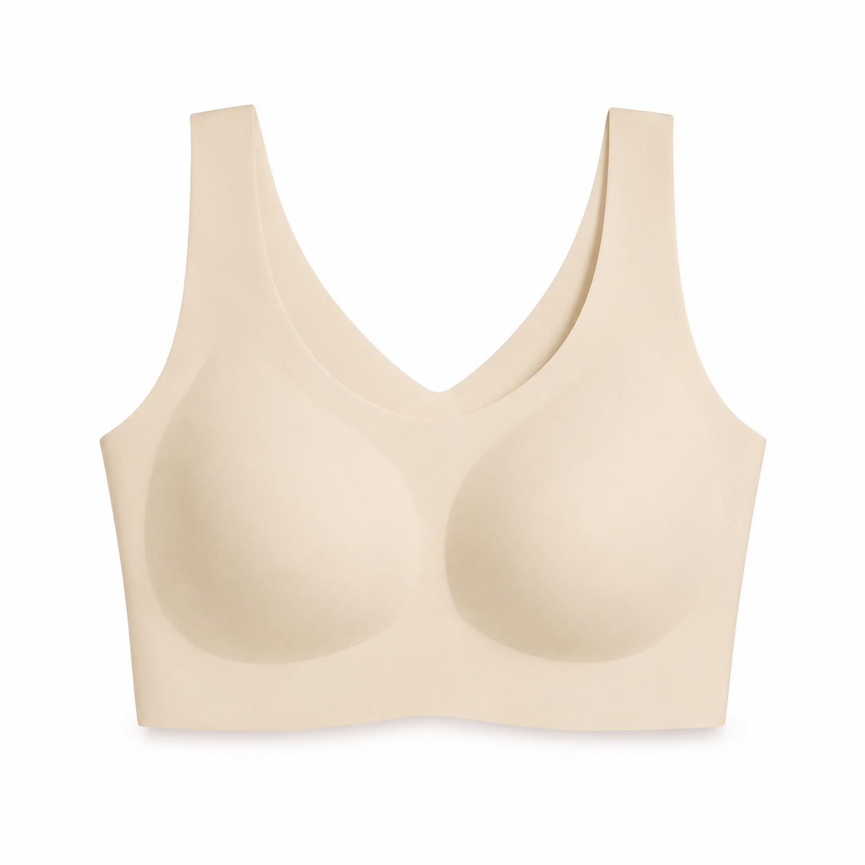 Sand seamless wireless bra