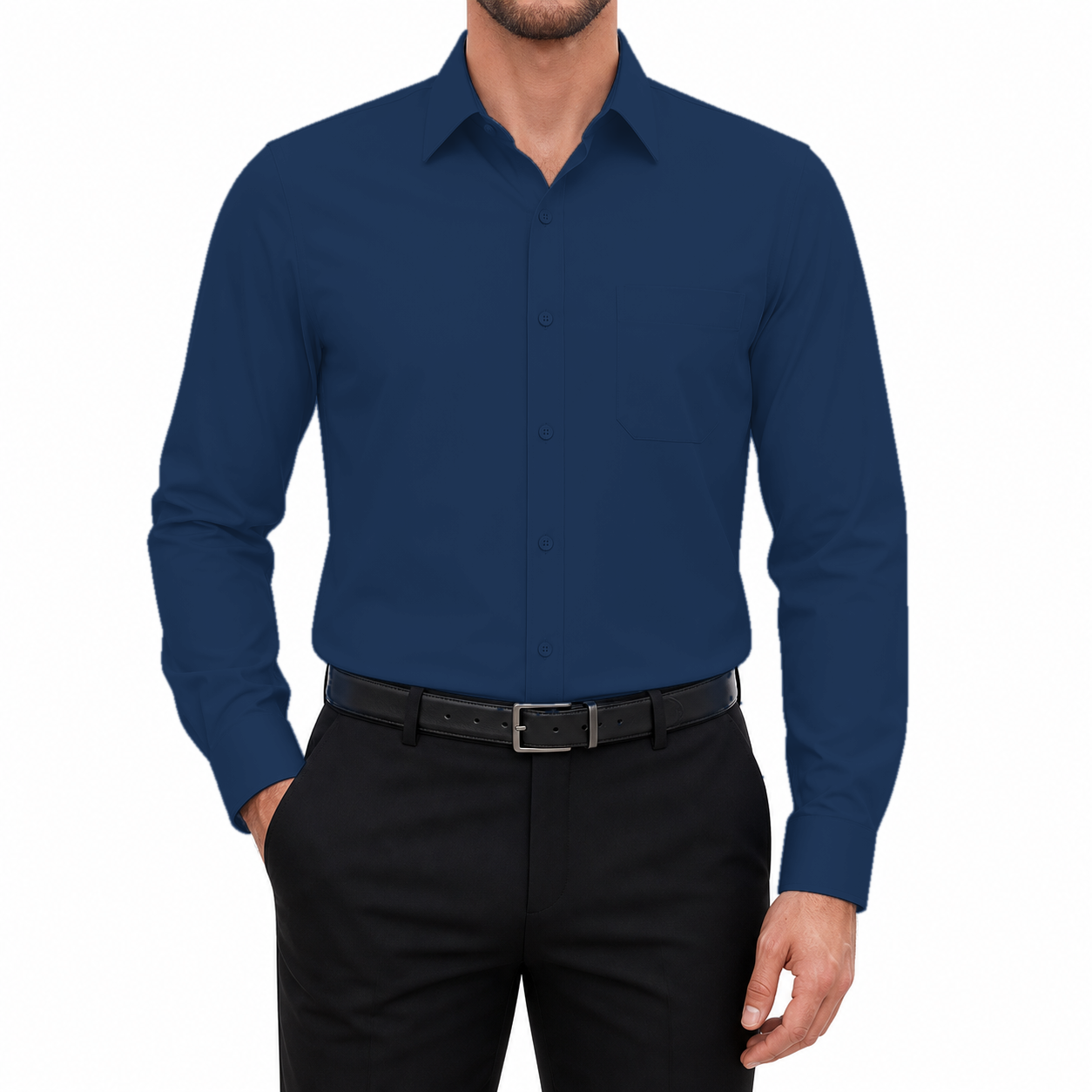 Navy Blue dress shirt 8-Pack