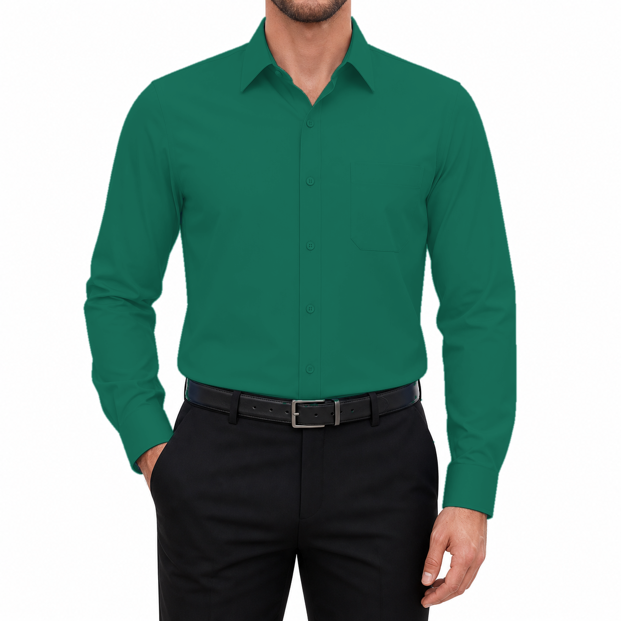 Forest Green dress shirt 8-Pack
