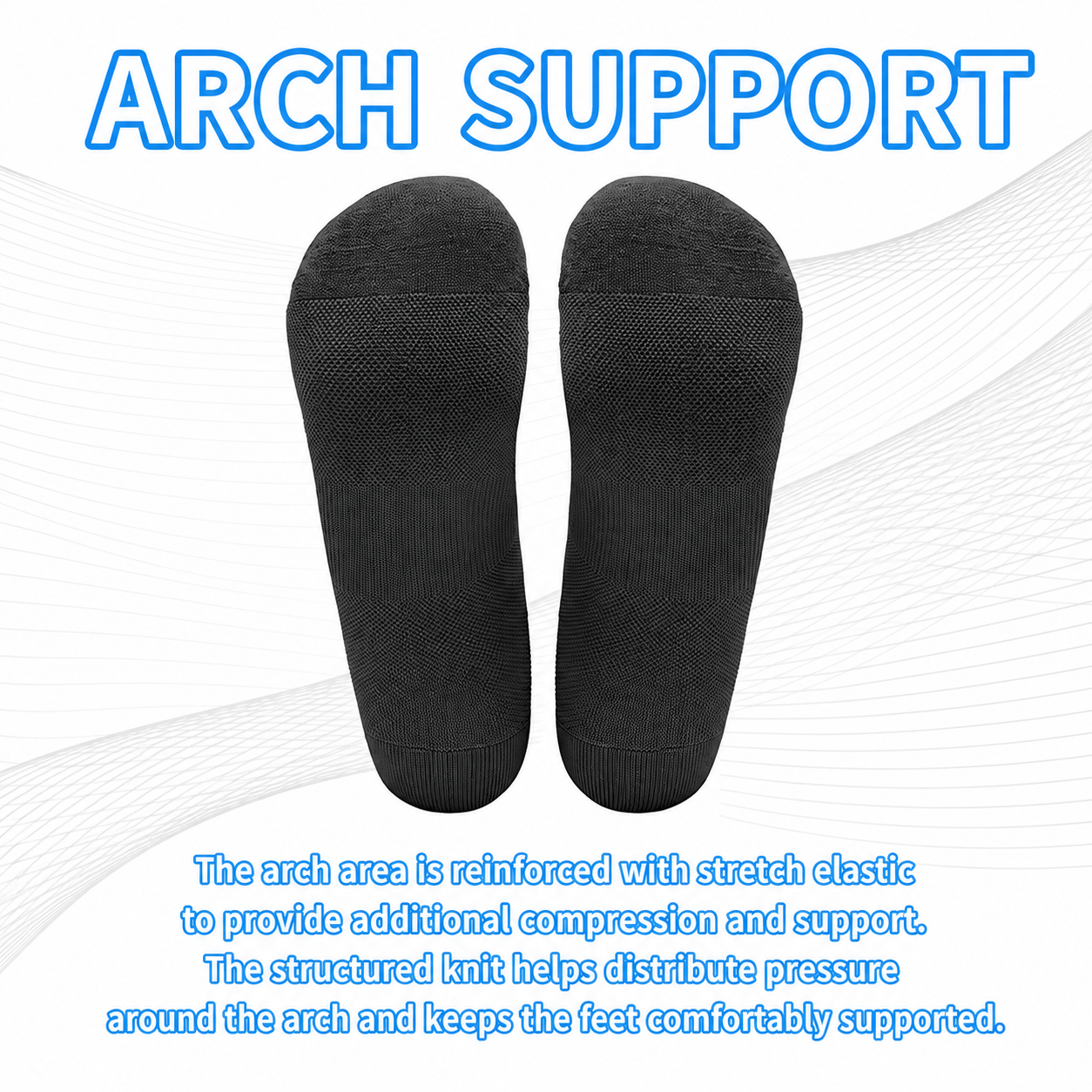 6-Pack Cooling Compression Ankle Socks for Men & Women