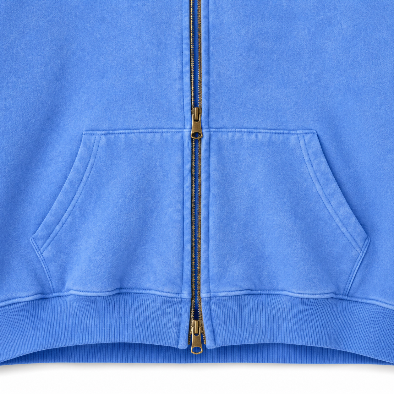 Acid-wash fleece texture detail