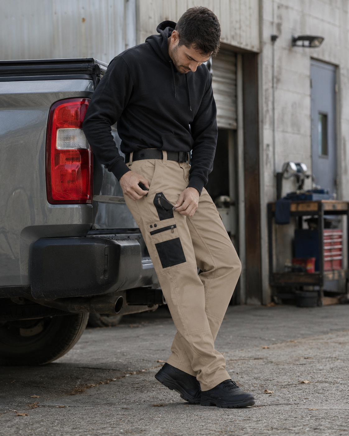 Men's Multi-Pocket Tactical Cargo Pants Bundle — 4-Pack & 8-Pack
