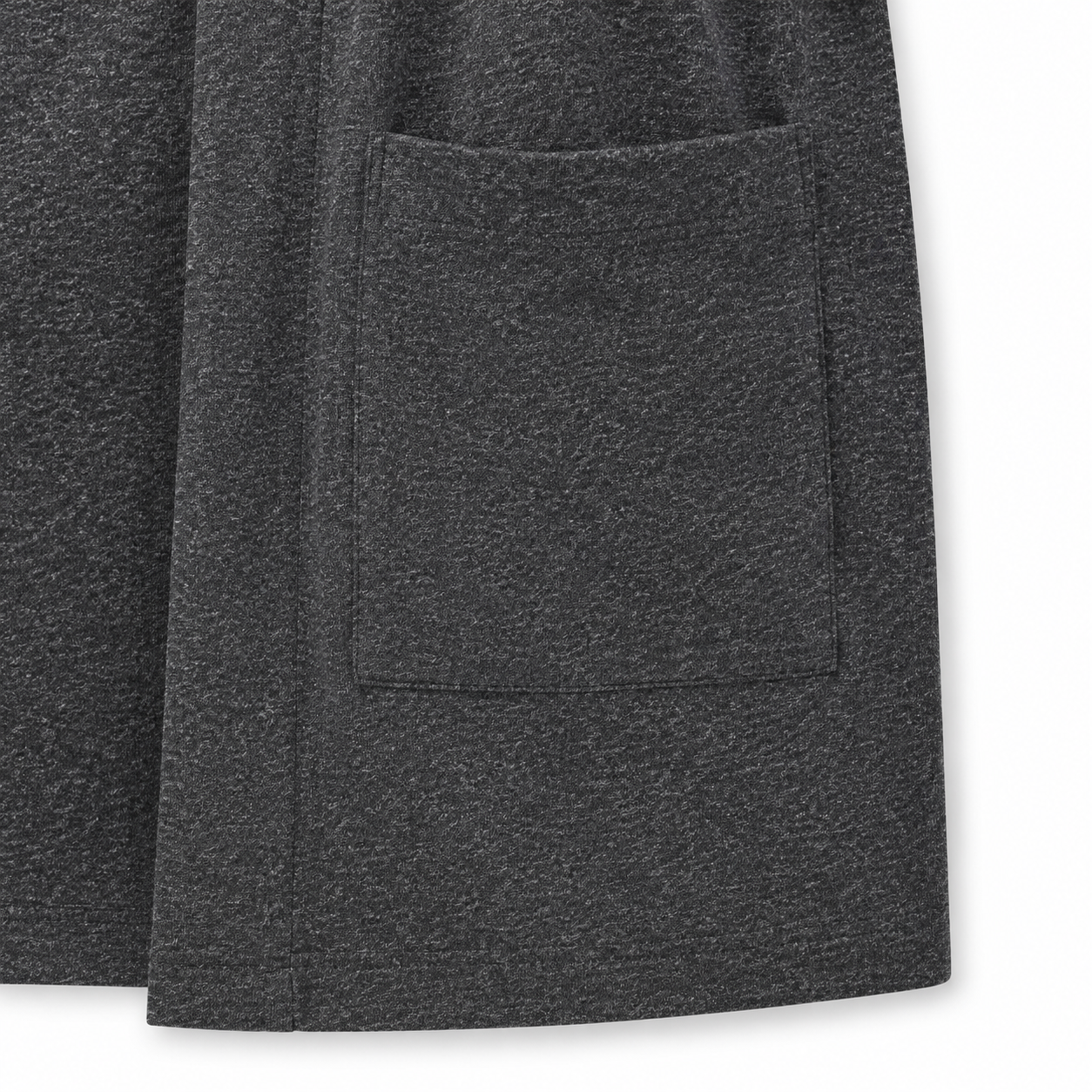 Two rectangular lower-front patch pocket detail