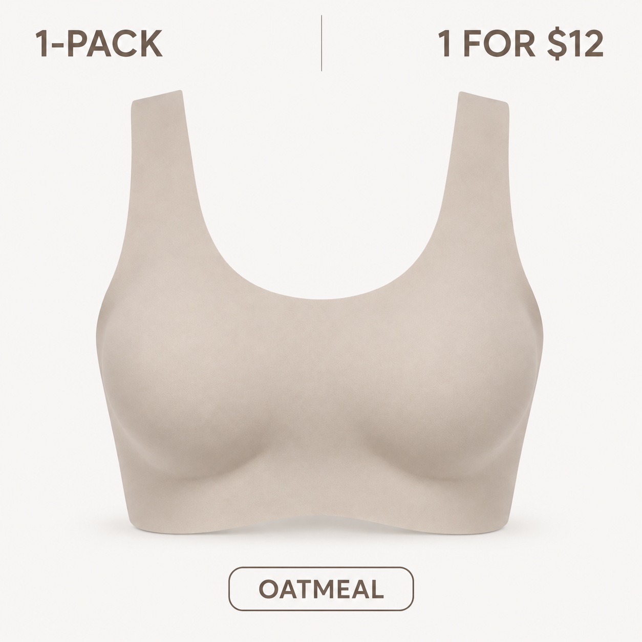 Seamless Wireless Scoop-Neck Bra Bundle