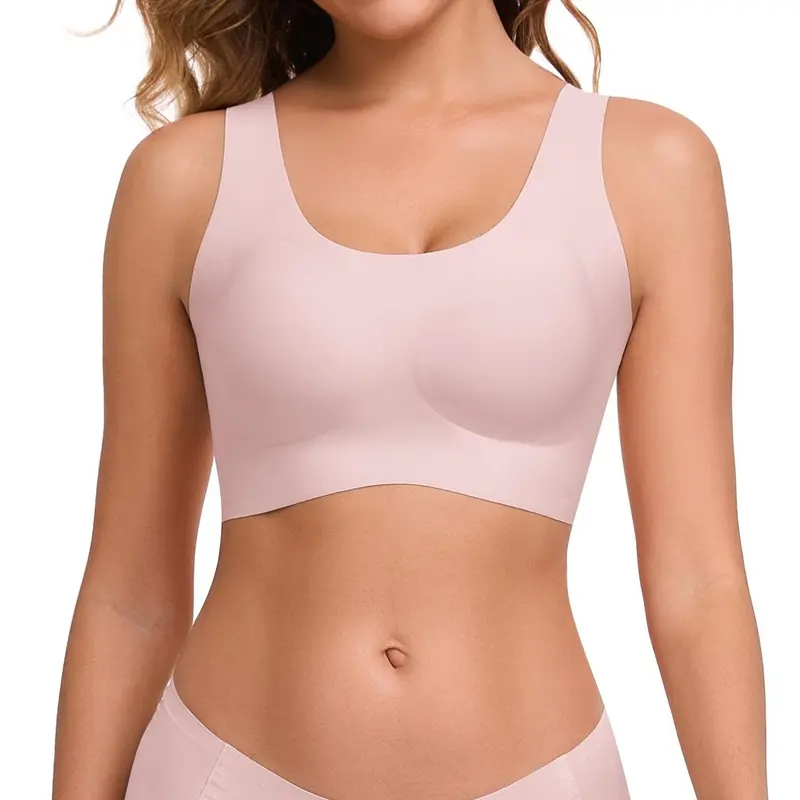 Seamless wireless bra back view