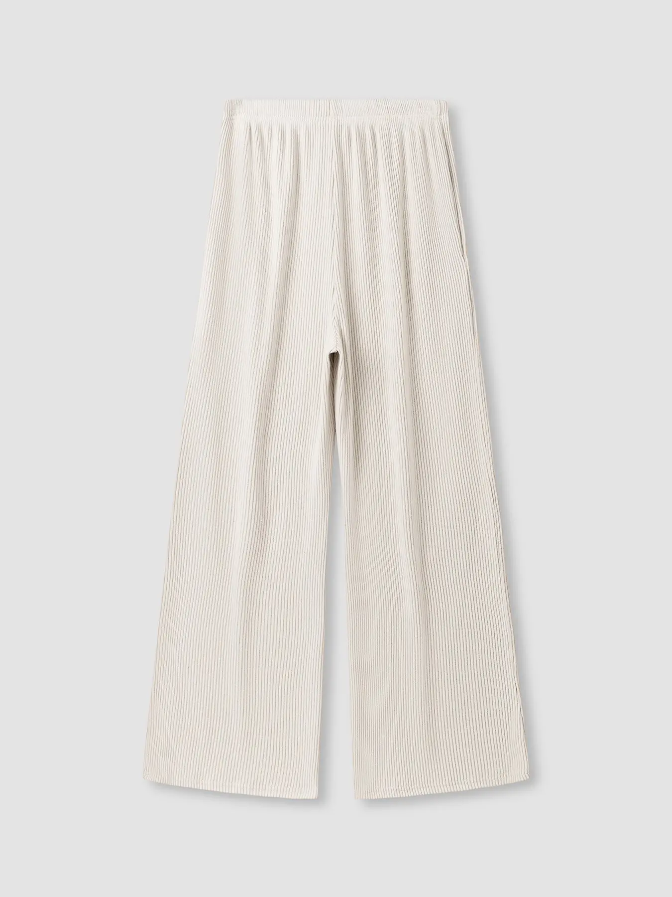 Women's high-waist wide-leg lounge pants detail 8