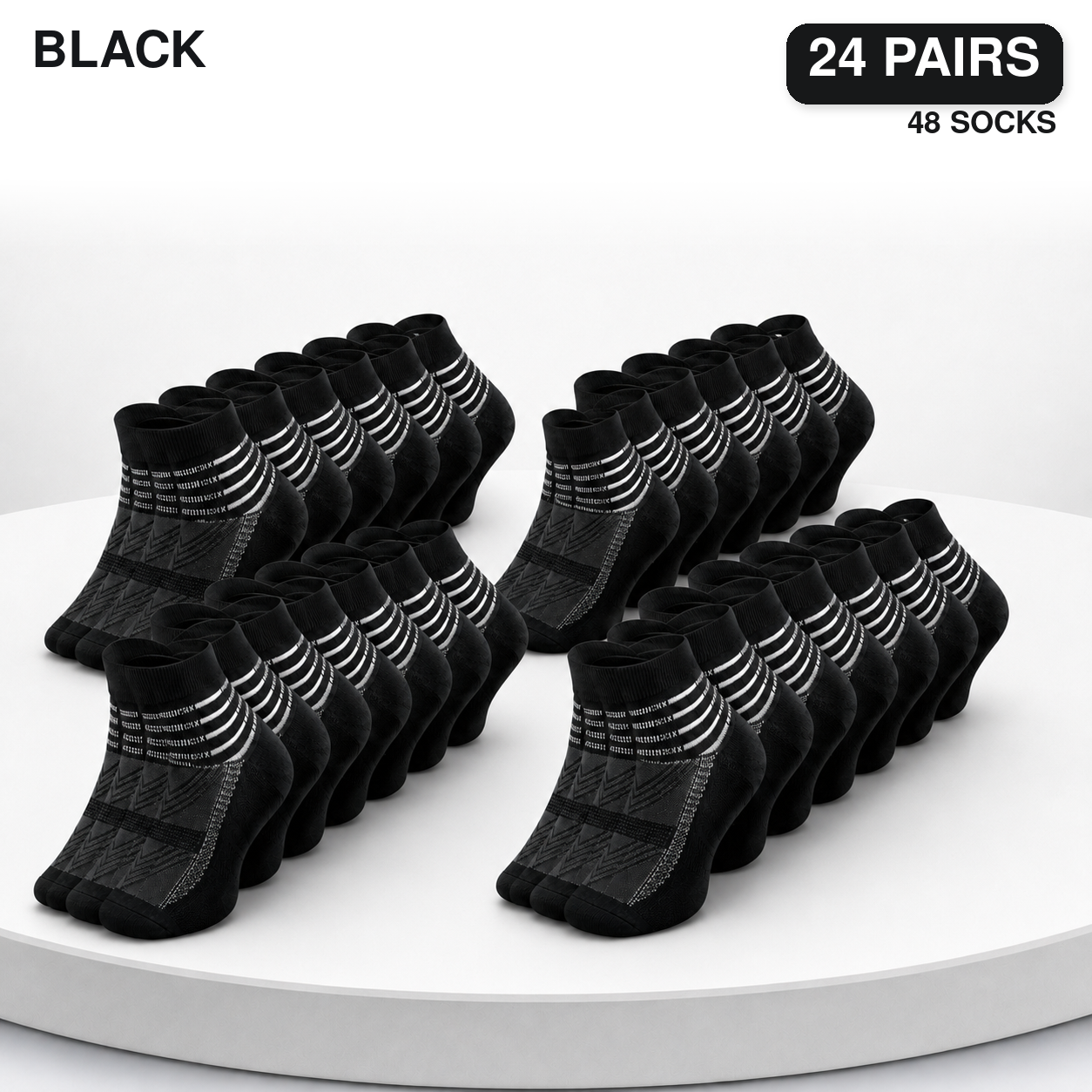 Pack Cooling Compression Ankle Socks for Men & Women