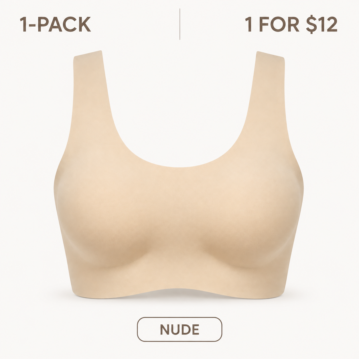 Seamless Wireless Scoop-Neck Bra Bundle
