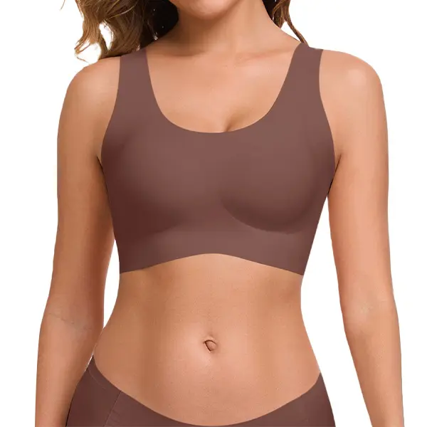 Seamless bra smooth stretch detail
