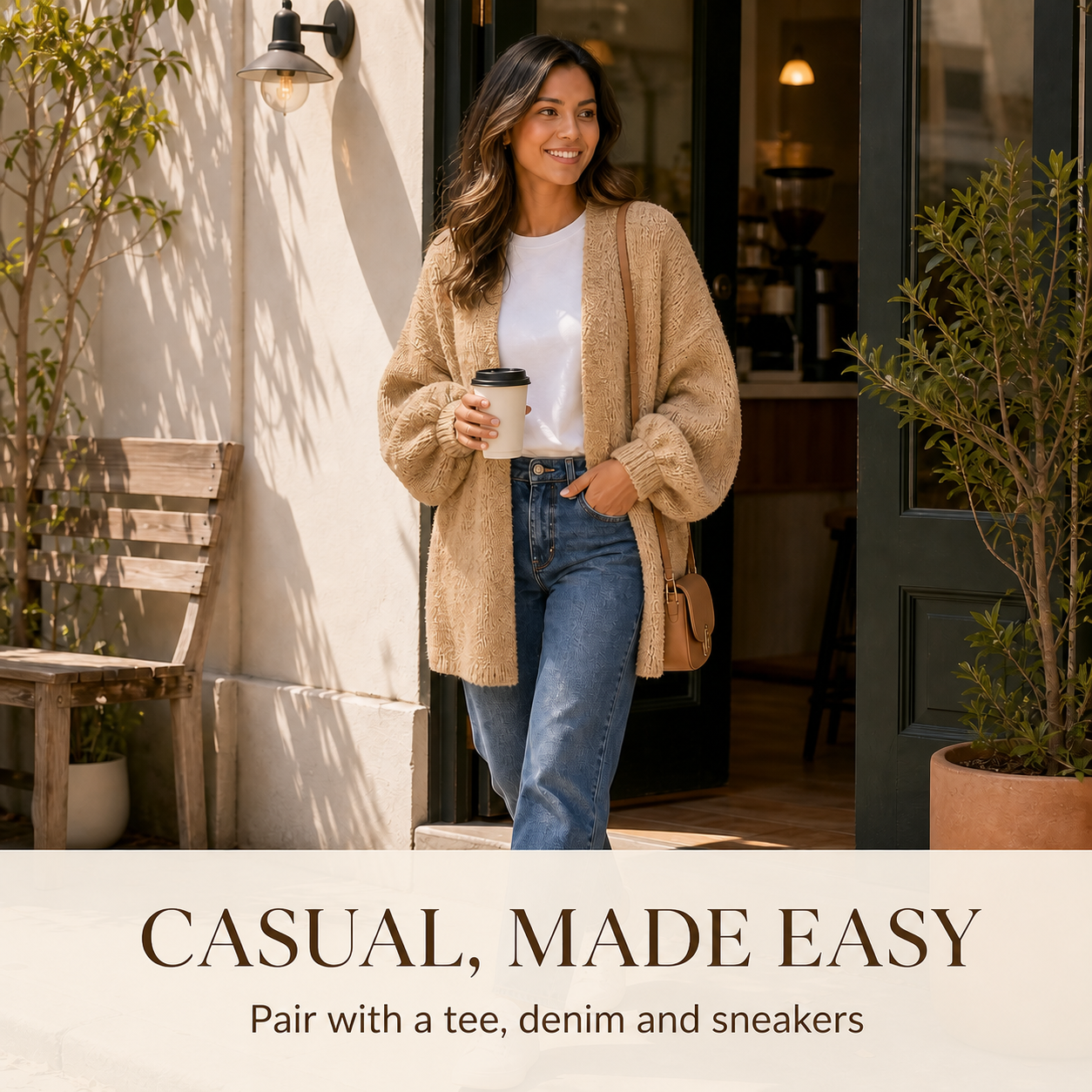 Women's Oversized Open-Front Knit Cardigan Bundle