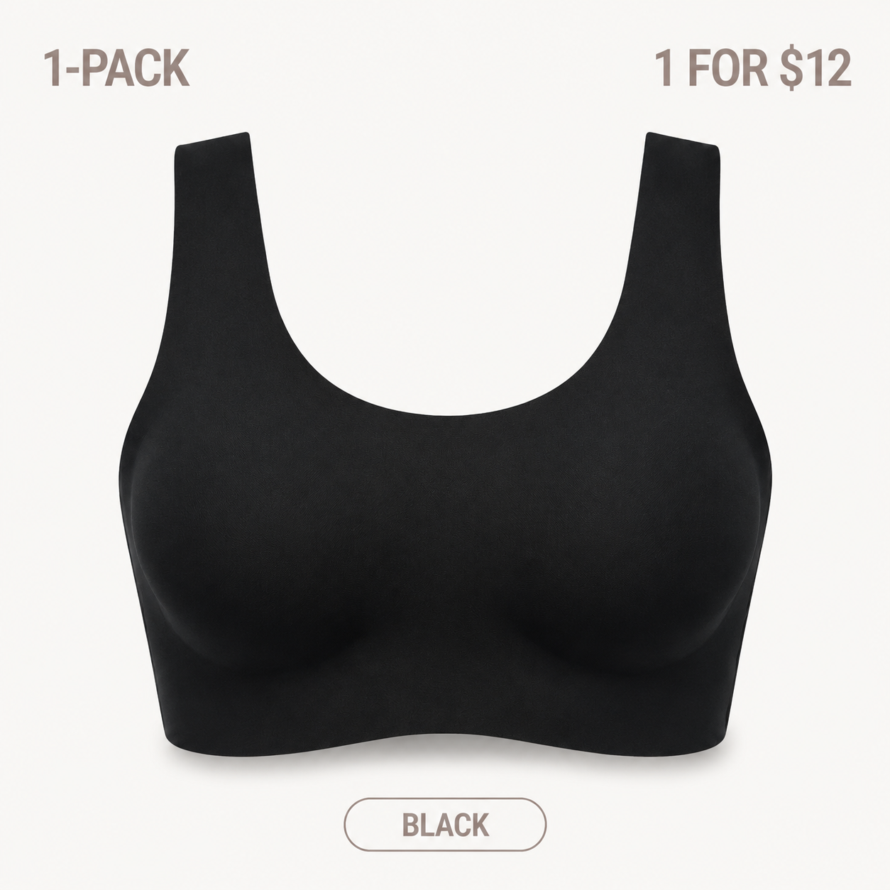 Seamless Wireless Scoop-Neck Bra Bundle