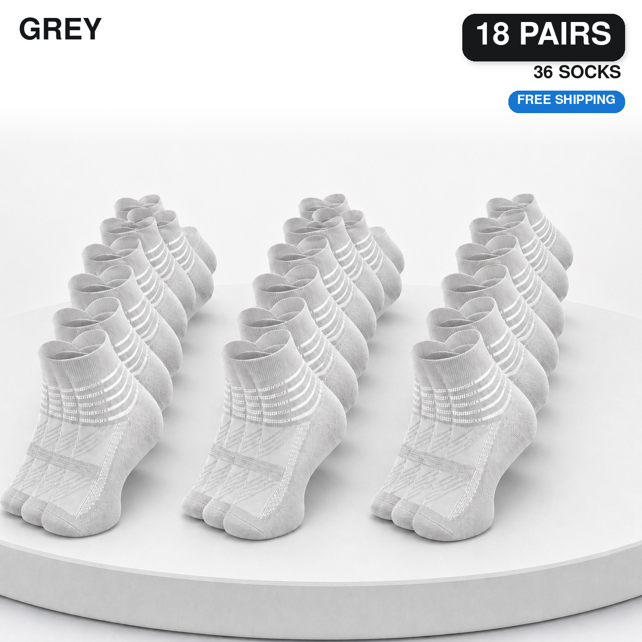 Pack Cooling Compression Ankle Socks for Men & Women