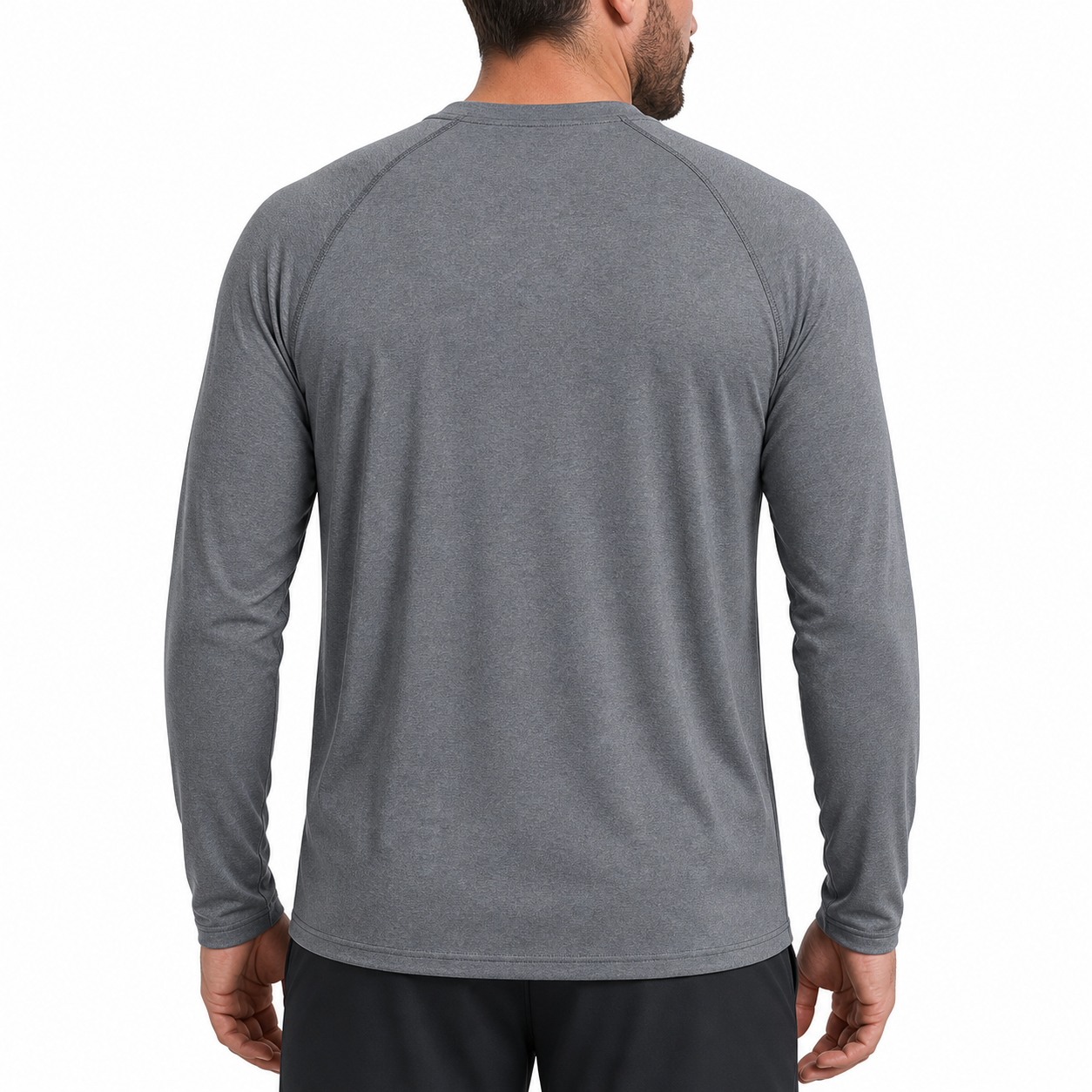 Navy men's long sleeve crew neck shirt