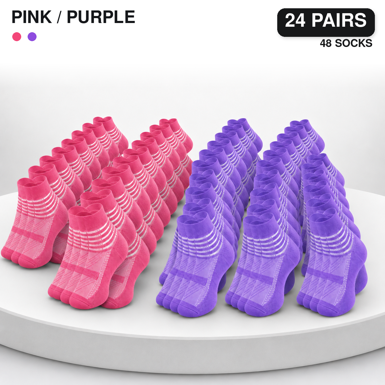 Pack Cooling Compression Ankle Socks for Men & Women