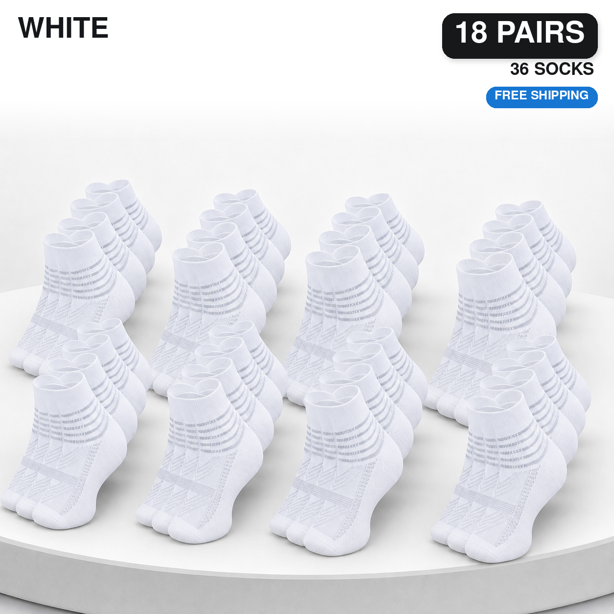 Pack Cooling Compression Ankle Socks for Men & Women