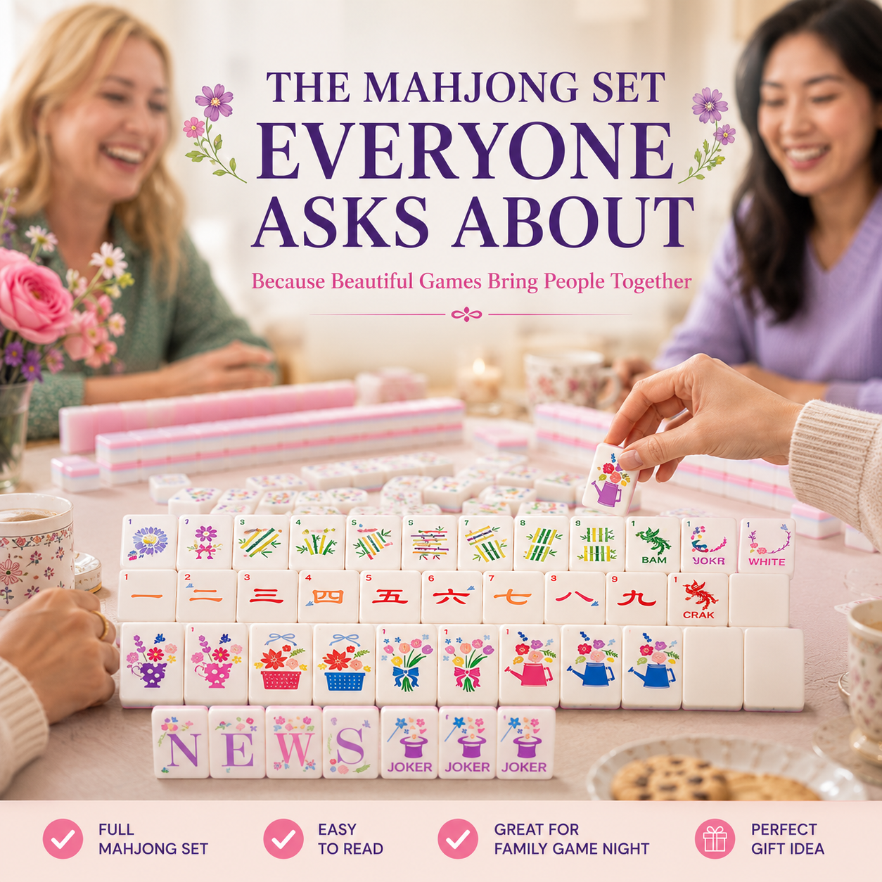 Floral mahjong