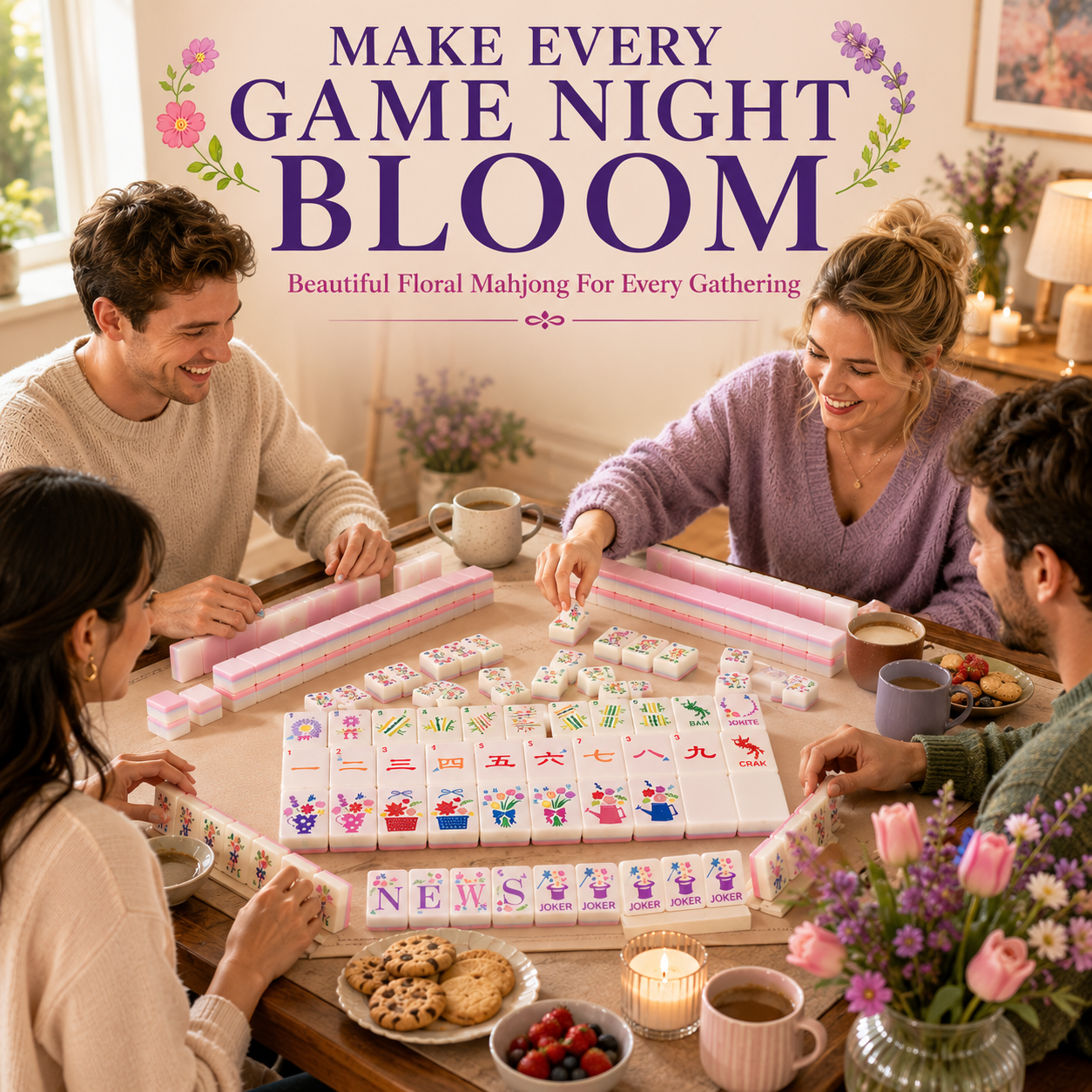 Floral mahjong
