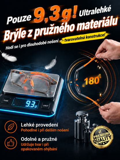 Bez nutnosti měření zraku! Progresivní brýle s AI: ostré vidění na blízko i do dálky v jedněch brýlích!