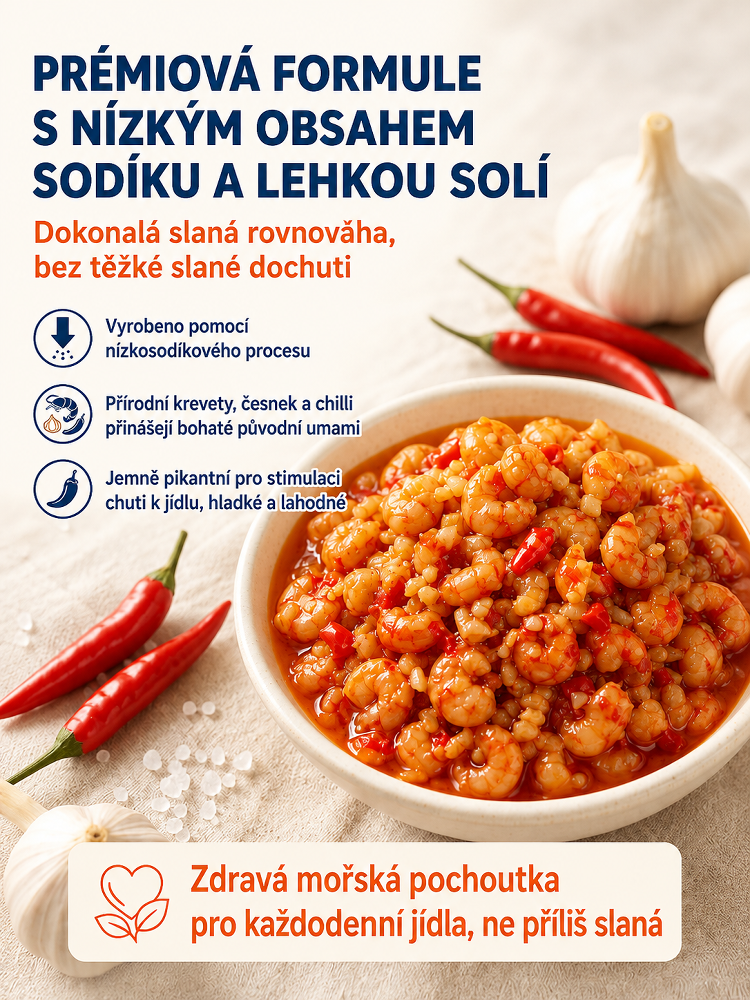 Pikantní a křupavé krevety ihned k jídlu, i s krunýřem, překypující šťávou v každém soustu