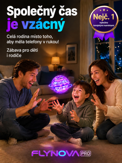 Konec zírání do obrazovek! Chytrá létající koule ovládaná gesty — odolná proti pádům a s působivým LED osvětlením