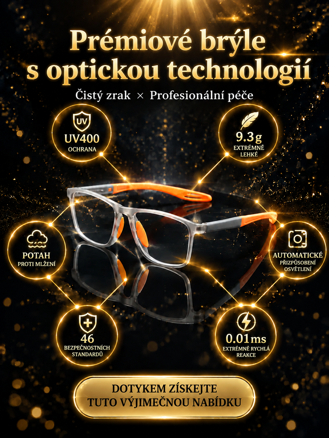 Bez nutnosti měření zraku! Progresivní brýle s AI: ostré vidění na blízko i do dálky v jedněch brýlích!