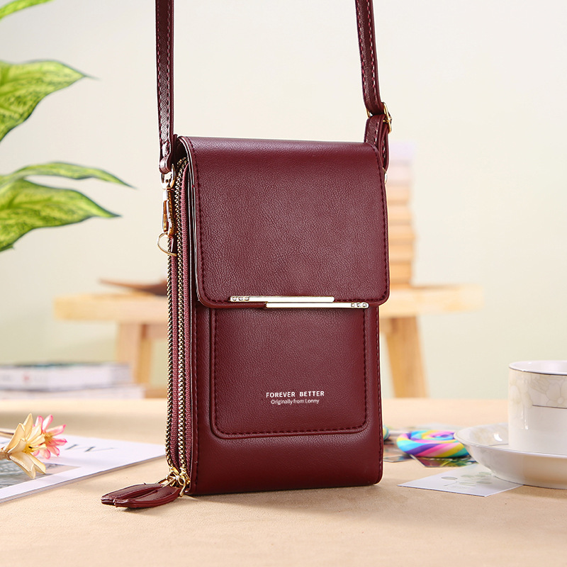 Pouzdro na telefon crossbody 3 v 1 s dotykovou obrazovkou! Tenké, všestranné, prachotěsné a nárazuvzdorné