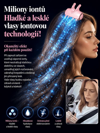 Revoluce 2 v 1 v úpravě a péči o vlasy: bezdrátový kartáč pro objem – čím častěji češete, tím hustší vaše vlasy budou!