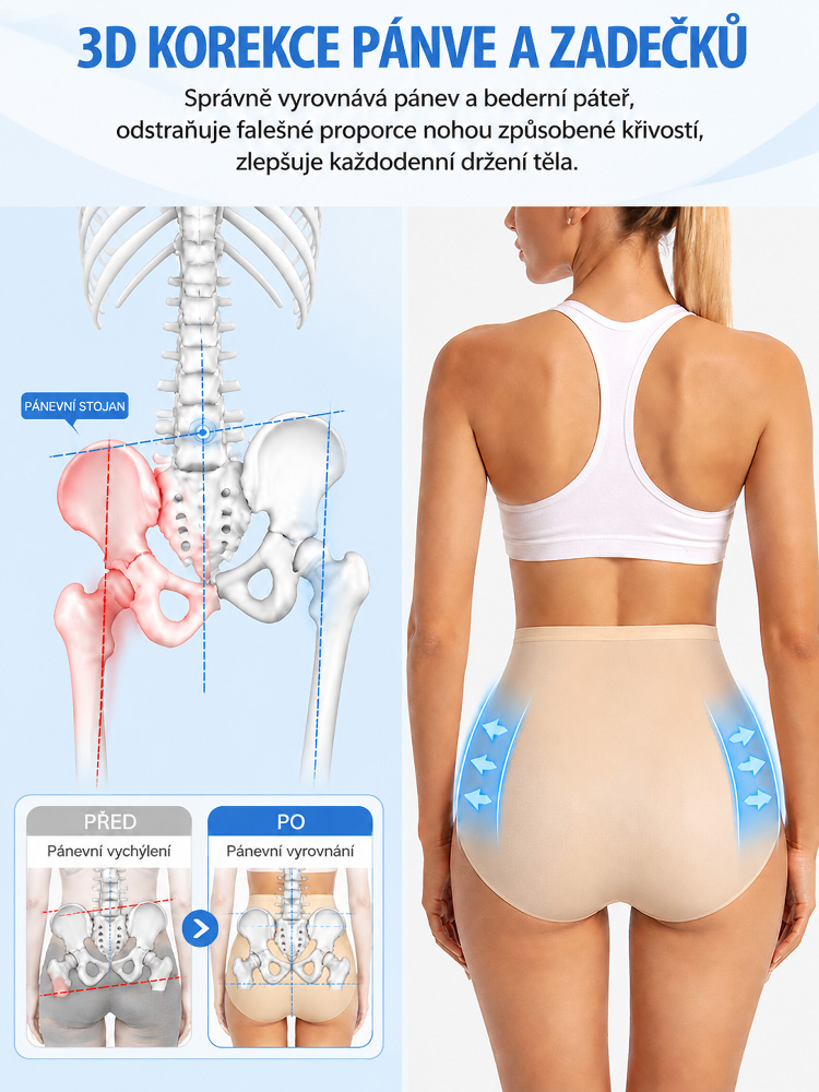 🍑 Pevný broskvový zadek jako od topmodelky během vteřiny! Krajkové stahovací kalhotky s 360° efektem pro dokonale ploché bříško a zvednutý zadeček
