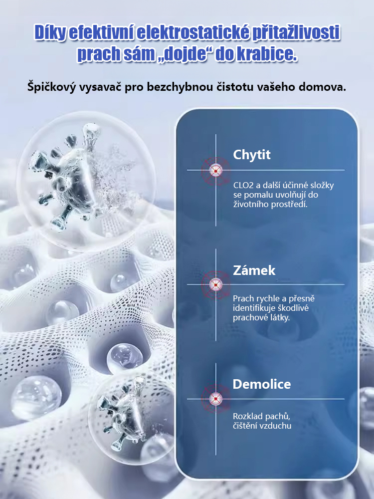 [Šetrné čištění pro maminky a miminka] Chytrý vysavač pro celou domácnost, 360° výkonné odstraňování prachu