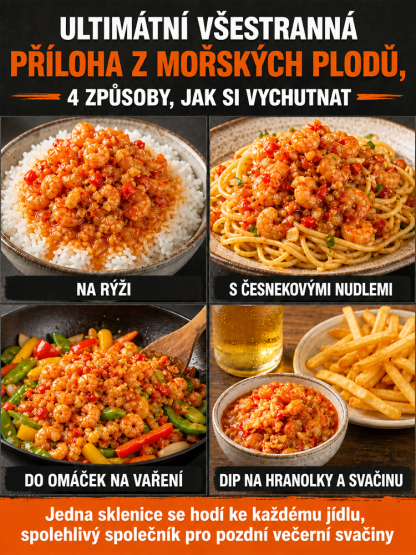 Pikantní a křupavé krevety ihned k jídlu, i s krunýřem, překypující šťávou v každém soustu