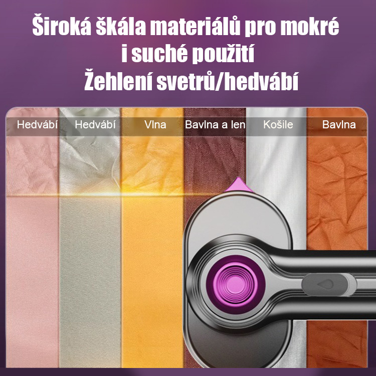 Přenosný ruční napařovač oděvů 2 v 1 | Rychlé žehlení kdekoli, odolné záhyby vyhlazené během několika sekund