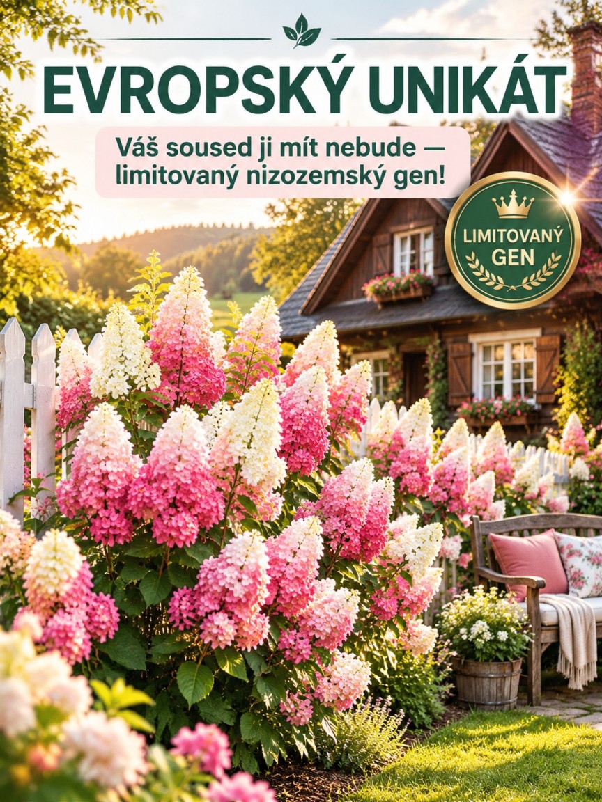 Mrazuvzdorná Hortenzie "Jahodový Kužel" | Kvete 300 Dní v Roce– Zasaďte a Zapomeňte