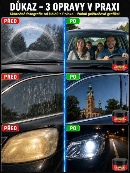 Leštěnka na Odstranění Škrábanců z Autoskel – 3 Sekundy a Škrábance Jsou Pryč! 100% Antireflexní Řešení pro Noční Jízdu!