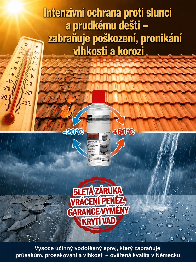 Německý rychleschnoucí voděodolný sprej
