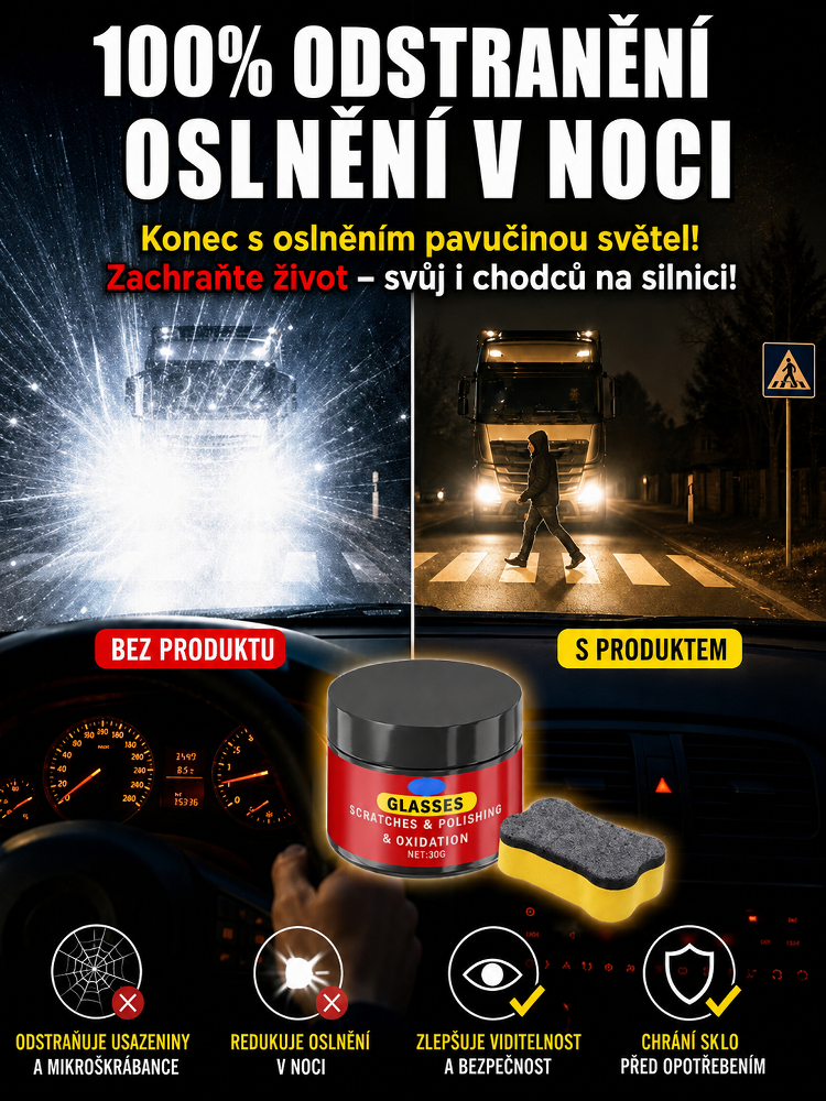 Leštěnka na Odstranění Škrábanců z Autoskel – 3 Sekundy a Škrábance Jsou Pryč! 100% Antireflexní Řešení pro Noční Jízdu!