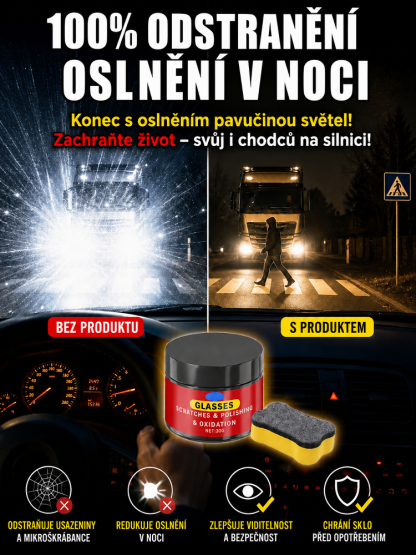 Leštěnka na Odstranění Škrábanců z Autoskel – 3 Sekundy a Škrábance Jsou Pryč! 100% Antireflexní Řešení pro Noční Jízdu!
