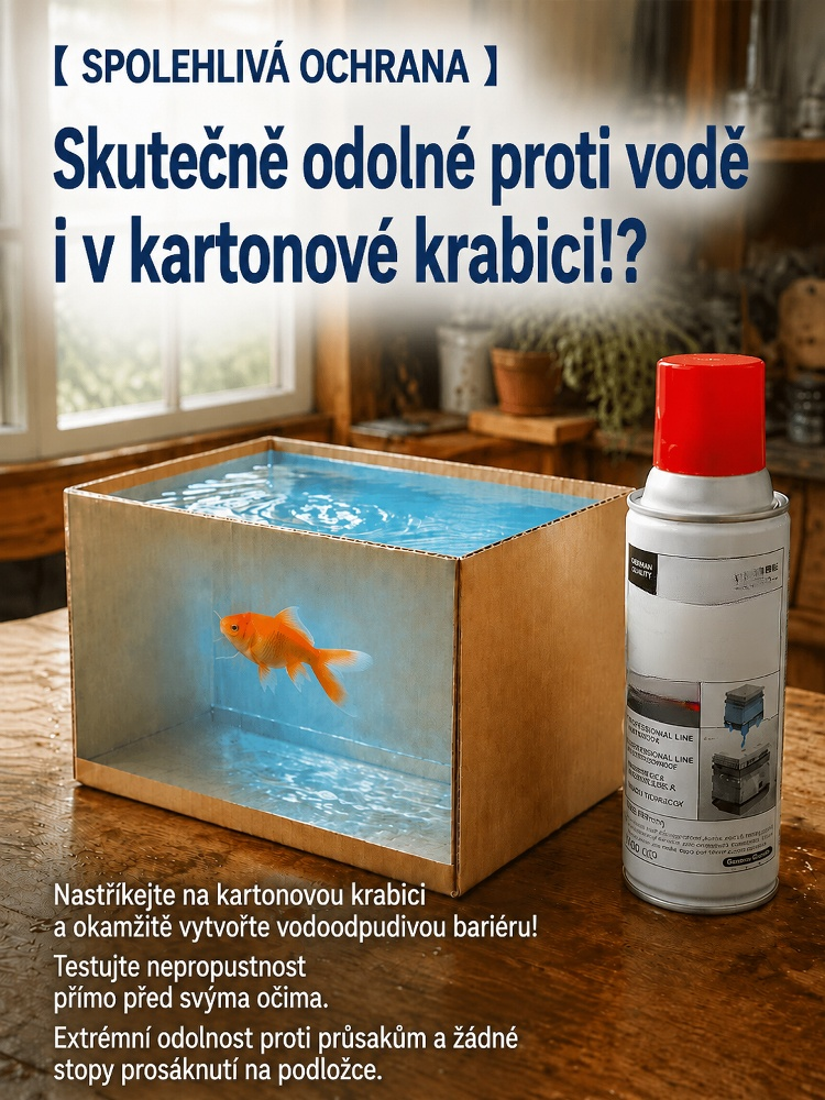 Německý rychleschnoucí voděodolný sprej