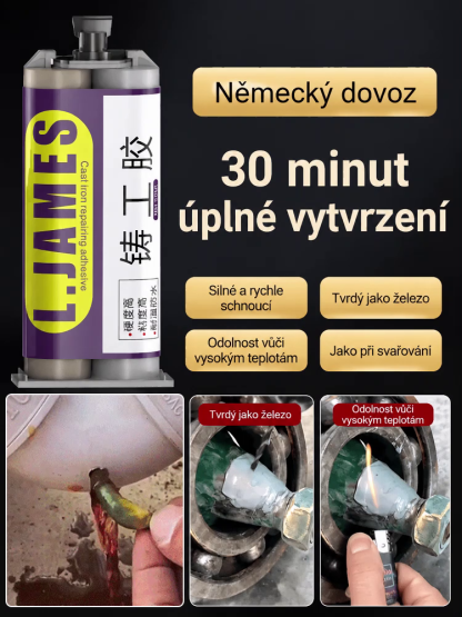 Tepelně odolné lepidlo na svařované konstrukce