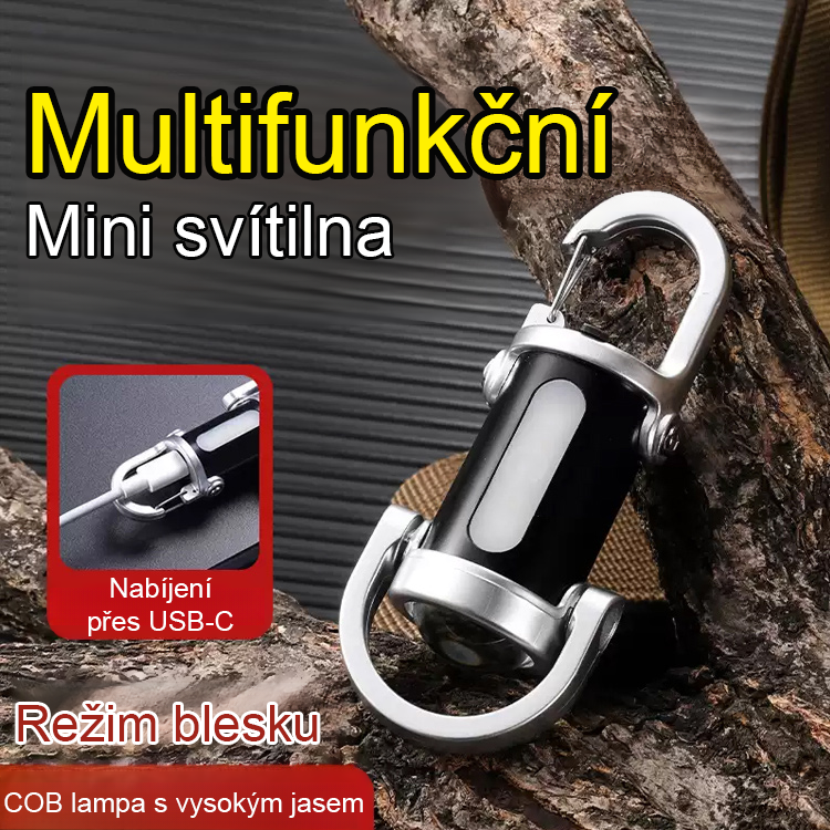 Multifunkční 3v1 Mini Svítilna a Powerbanka 20 000 mAh – Extrémní Výkon Do Kapsy!