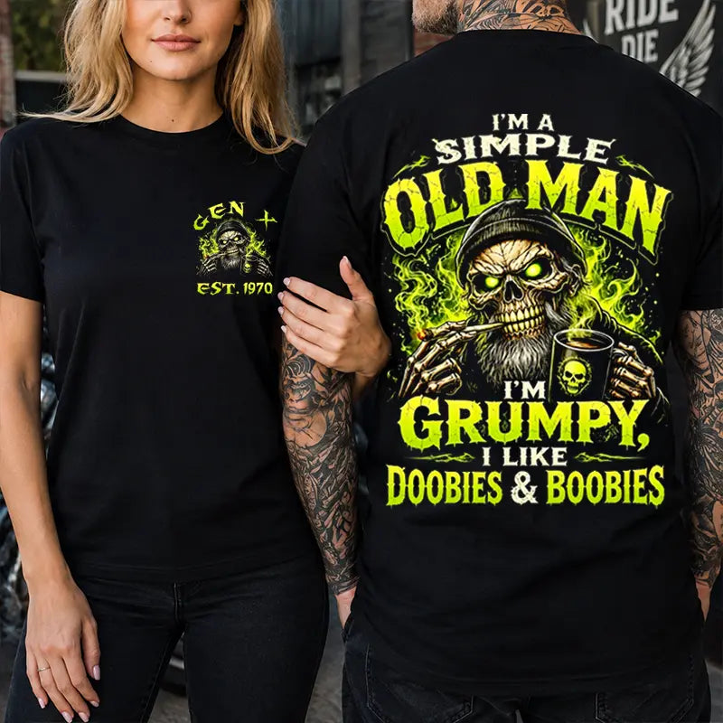 Funny Gen X Biker Graphic Tee