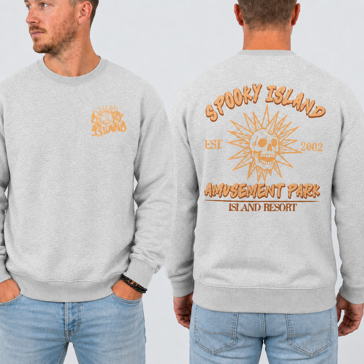 Unisex Spooky Island Halloween Movie Sweatshirt