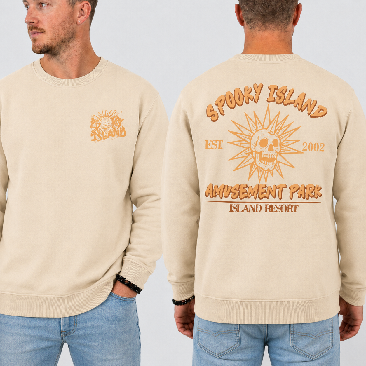 Unisex Spooky Island Halloween Movie Sweatshirt