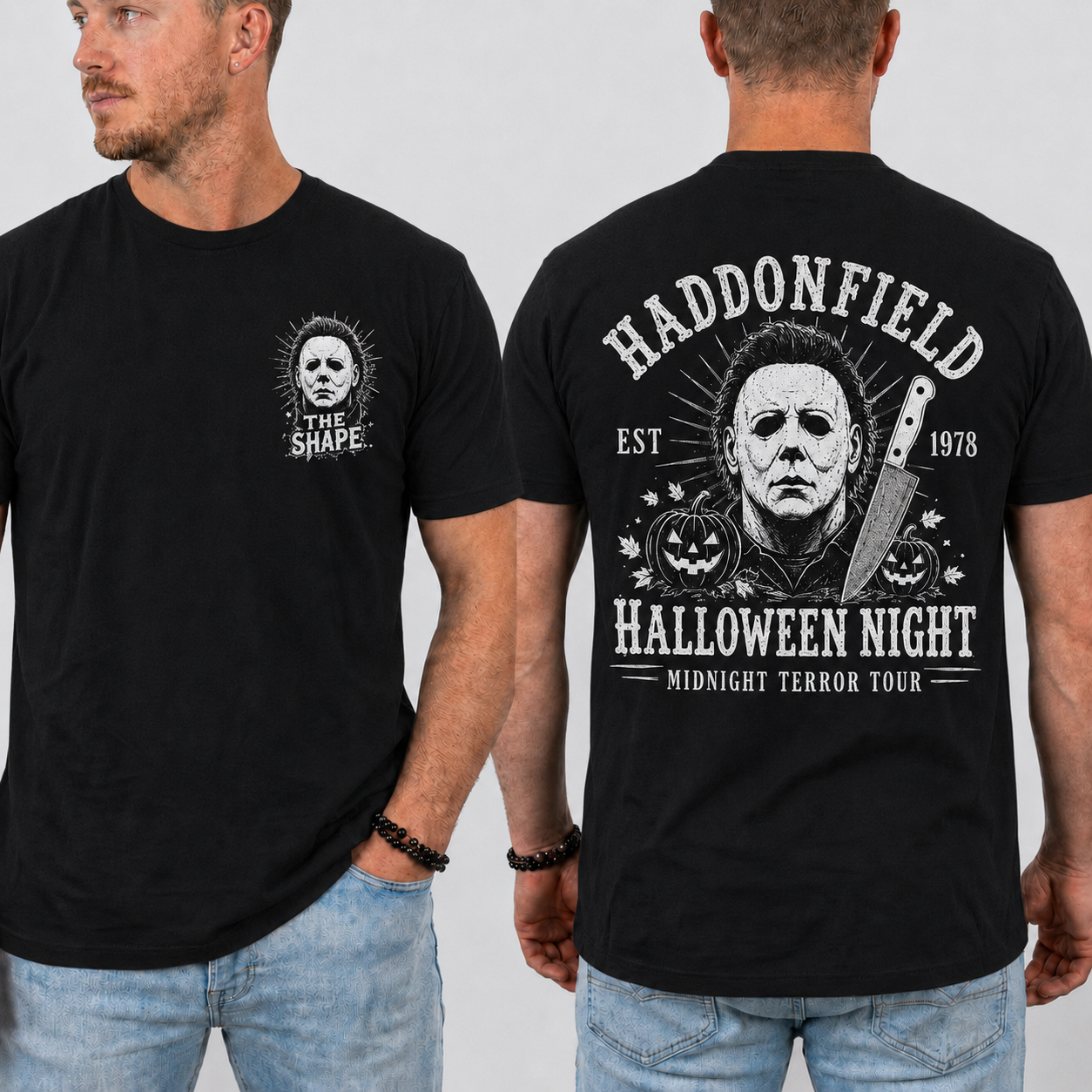 Halloween Night Horror Graphic Tee